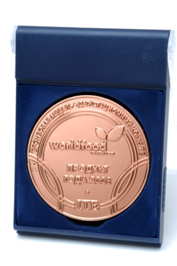 Worldfood - pasta of the group B of high quality Fiorentine, Lumache, Conchiglie of �Petrovskie Nivy� TM are awarded with the Bronze medal of the Sampling contest 